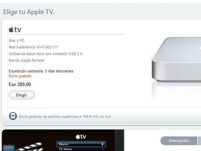AppleTV a la venta
